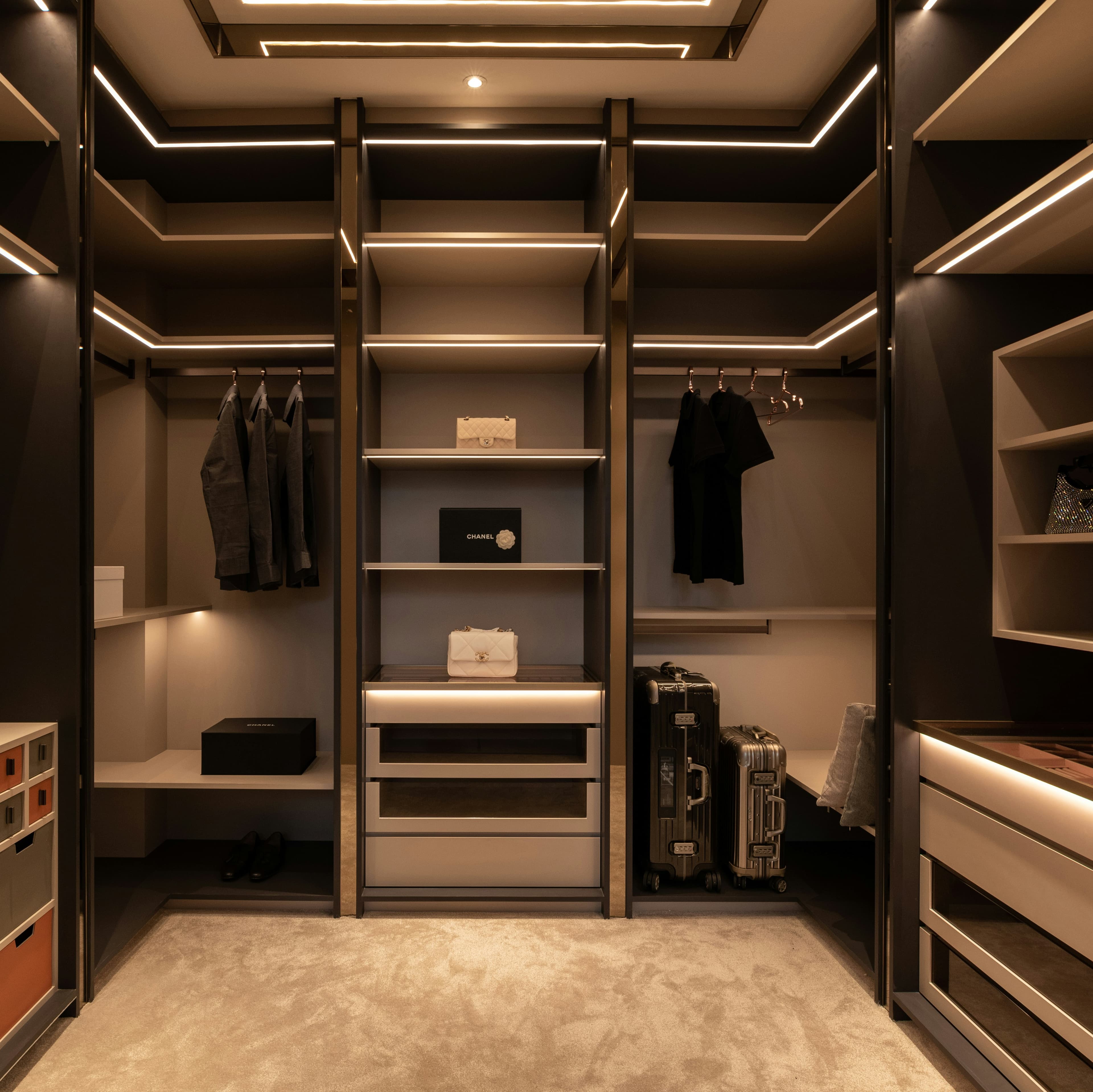 Luxury closet organization