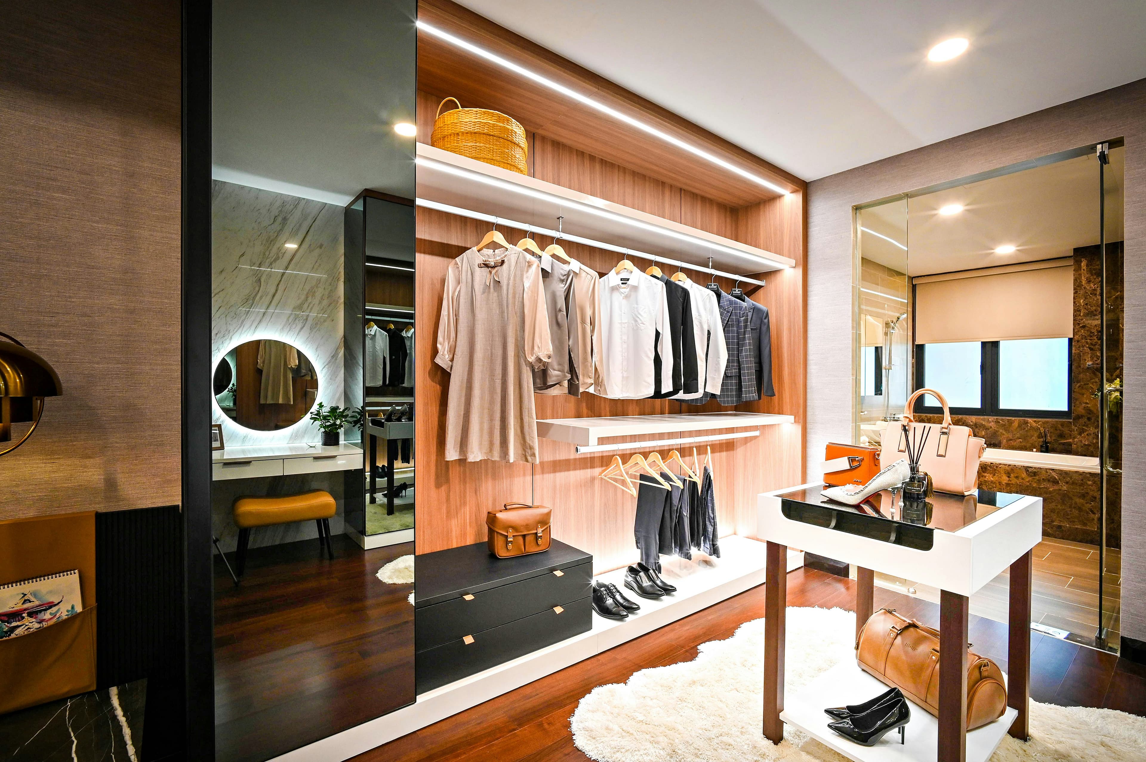 Luxury closet organization